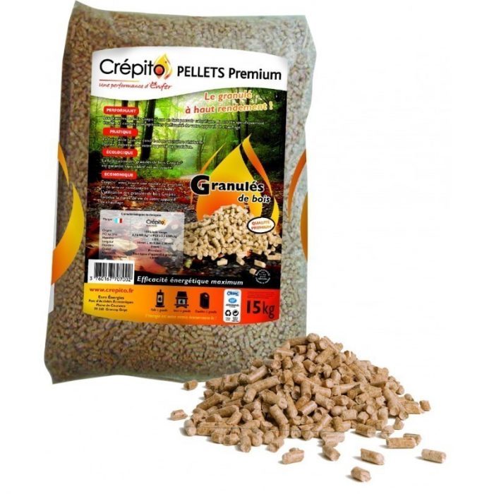 Granulés de bois CRÉPITO (Palette de 72 Sacs – 1080 kg) - Image 2