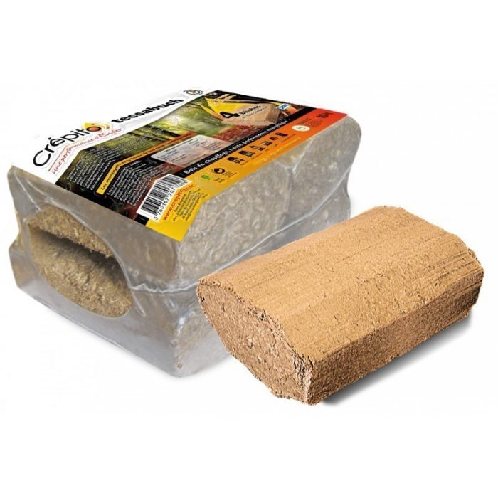Bûches de bois compressées Tecsabuch Crépito : 100% naturelles (Palette de 1000) - Image 2