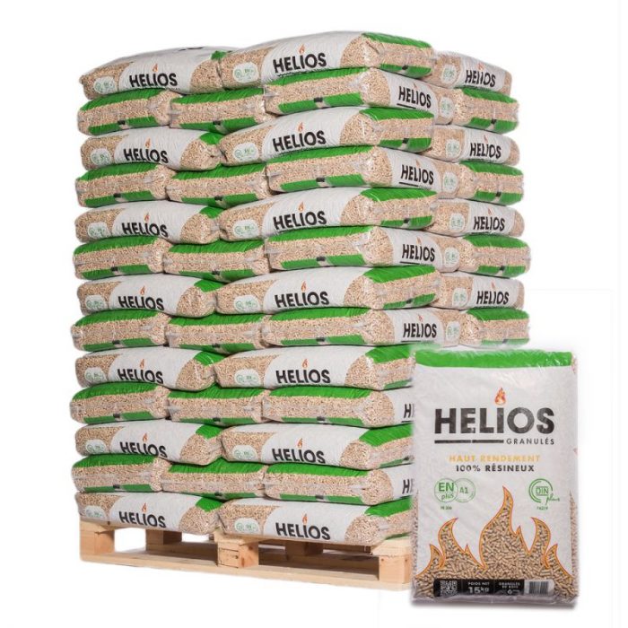 PELLET HELIOS – PALETTE DE 65 SACS DE 15 KG - Image 1